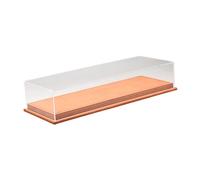 Sharplace Vitrine en acrylique pour modèle réduit de voiture 1/64, vitrine de table, boîte de rangement transparente pour objets de collection, boîte de, Brun