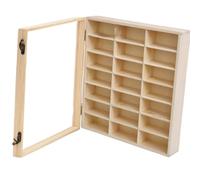 Sharplace Vitrine murale en bois pour voitures miniatures, à plusieurs compartiments, avec porte anti-poussière, idéale pour les modèles réduits de, Grille 21