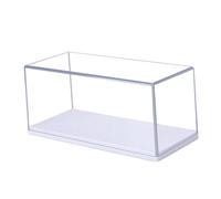 Sharplace Vitrine transparente en acrylique pour voitures miniatures, figurines et véhicules de collection, Échelle 1 87