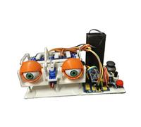 Sharplace Yeux animatroniques pour œil robotique bionique, kit robotique de contrôle par joystick, performance stable, jouets éducatifs Stem
