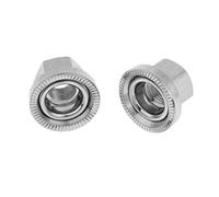sharprepublic 1 Paire 9mm M9 Moyeu de Roue Arrière de Vélo en Acier Inoxydable Grand écrou D'axe de Bride pour