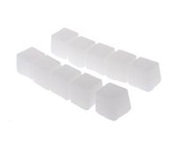 sharprepublic Blocs De Cire De Paraffine De Cube De 10 Morceaux pour des Approvisionnements De Fabrication De Bougie De DIY - Blanc