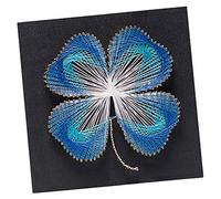 sharprepublic Broche Art String Quatre Feuilles Fleur Art Kit Kit DIY Décor À La Maison pour Les Enfants Adultes - Bleu