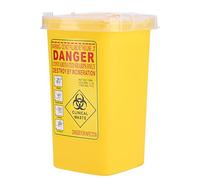 Sharps Container, 1L Collecteur Aiguille, Conteneur pour Objets Tranchants et Piquants, Boite en Plastique Médicale pour Tatouage Jetable, Élimination des Aiguilles à Risque Biologique avec Couvercle
