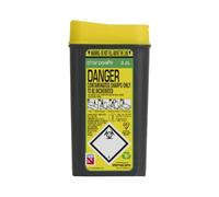 Sharpsafe Poubelle à déchets cliniques Jaune/gris 0,2 l