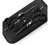 Sharpy Ciseaux De Coiffure - Kit De Ciseaux Coiffure Professionnels De 14 cm - Ciseaux De Coiffeur - Ciseaux De Coupe De Cheveux - Pour Homme Et Femme Avec Vis Et Peigne Réglables
