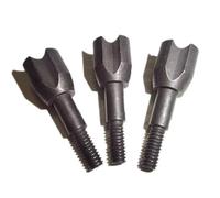 SHARROW 12pcs Pointe de Fléche de Marteau 125 Grain 100 Grain Hammer Broadheads Conseils de Flèche de Jeu de Petit Animal (Noir, 100 Grains)
