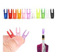 SHARROW 50pcs Encoche de Flèche en Plastique Tir à l'arc G Pin Nock de Flèche pour 3.2mm Aluminium Pins (Noir)
