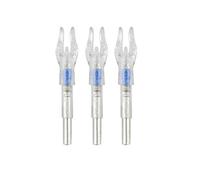 SHARROW 6/12 PCS LED cames de flèche encoches Lumineuses légère pour Arbre de flèche avec diamètre intérieur 4,2 mm, Arc à poulies Sport tir à l'arc Formation flèche Accessoires (Bleu, 6 PCS)