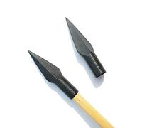 SHARROW 6pcs Pointe de Flèche de Tir à l'arc Chasse Broadheads ID 8mm pour Flèches en Bois Bambou