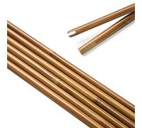 SHARROW Arbre de Flèche en Bambou de Tir à l'arc Faites à la Main de 7mm/8mm/9mm/10mm Diamètre Tiges en Bambou pour DIY Traditionnel Arc Classique Flèches Longbow (8mm, 24pcs)