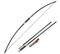 SHARROW Arc Classique Anglais Longbow 25LBs-40LBs Ambidextre Takedown Facile à Transporter