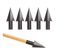 SHARROW Pointe de Flèche de Tir à l'arc Traditionnelle Broadheads Têtes de Flèches en Métal Conseils Points de Chasse pour 8mm Flèches en Bois et Bambou (Type 3)