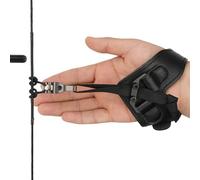 SHARROW Tir à l'arc Déclencheur d'arc à Poulies Release Aids, Conception à Crochet Ouvert, Longueur Réglable avec Sangle de Poignet Réglable