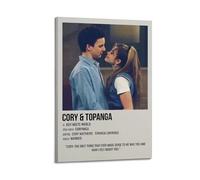 SHARU I EBRHU Cory & Topanga from Boy Meets World Poster sur toile moderne pour salon, chambre à coucher, 40 x 60 cm, style cadre