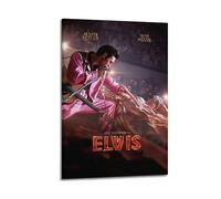 SHARU I EBRHU Elvis1 Poster mural sur toile moderne pour salon, chambre à coucher, 20 x 30 cm, style cadre