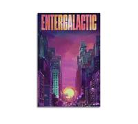 SHARU I EBRHU Entergalactic Poster mural sur toile moderne pour salon, chambre à coucher, 50 x 75 cm, style sans cadre