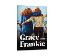 SHARU I EBRHU Grace And Frankie Poster mural sur toile moderne pour salon, chambre à coucher, 30 x 45 cm, style cadre