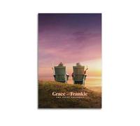 SHARU I EBRHU Grace And Frankie1 Poster mural sur toile pour salon, chambre à coucher, 50 x 75 cm, style sans cadre