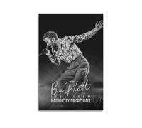 SHARU I EBRHU Poster Ben Platt Live from Radio City Music Hall - Art mural moderne sur toile pour salon, chambre à coucher - 50 x 75 cm - Style sans cadre