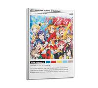 SHARU I EBRHU Poster Love Live The School Idol Art mural sur toile moderne pour salon, chambre à coucher, 20 x 30 cm, style cadre