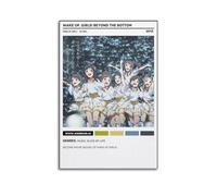 SHARU I EBRHU Poster « Wake Up Girls Beyond The Bottom » sur toile, peinture moderne pour salon, chambre à coucher, 30 x 45 cm, style sans cadre