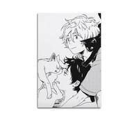 SHARU I EBRHU Poster « Watch The Stranger by The Shore Full1 » - Impression sur toile moderne pour salon, chambre à coucher - 30 x 45 cm - Style sans cadre