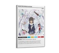 SHARU I EBRHU Selector Spread WIXOSS Poster mural sur toile moderne pour salon, chambre à coucher, 30 x 45 cm, style cadre