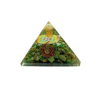Sharvgun Aventurine Protection et Méditation Pyramide Générateur d'énergie Orgonite pour Guérison et Yoga 6,3-7,6 cm
