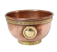 Sharvgun Bols d'offrande en cuivre de lune de 4 pouces Utilisation de l'autel de méditation de guérison, rituels, encens, purification, décoration bol de service Wicca