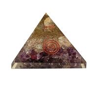 Sharvgun Générateur d'énergie Améthyste Quartz Transparent Guérison Pyramide Protection et Méditation Yoga 6,3-7,6 cm