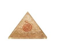 Sharvgun Générateur d'énergie en quartz transparent - Pyramide de guérison - Protection électromagnétique et méditation - Yoga - 6,3 à 7,6 cm