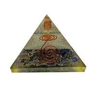 Sharvgun Générateur d'énergie Lapis Lazuli Pierre de Guérison Pyramide en Cristal Protection et Méditation Yoga 6,3-7,6 cm