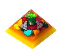 Sharvgun Générateur d'orgonite - Pyramide crsytale - Protection contre les ondes électromagnétiques - Pyramide pour la méditation et la confiance - 6,3 à 7,6 cm