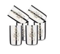 Sharvgun Lot de 6 verres de service incassables en acier inoxydable avec impression laser, 350 ml, acier, standard