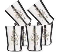 Sharvgun Lot de 6 verres de service incassables en acier inoxydable avec impression laser, 350 ml, acier, standard