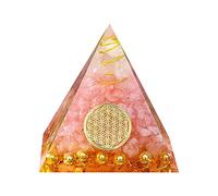 Sharvgun Orgonite Pyramide sept chakras Améthyste Péridot Cristal de guérison Blanacing Orgonite Pyramide Emf Yoga
