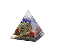 Sharvgun Orgonite Pyramide sept chakras Aura Divination Fournitures Yoga Méditation Ornements Résine Artisanat Protection EMF Pierre porte-bonheur