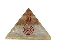 Sharvgun Pierre d'opalite Générateur d'énergie Cristal de Guérison Pyramide Protection et Méditation Yoga 6,3-7,6 cm
