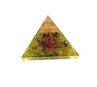 Sharvgun Pyramide de méditation en aventurine verte pour la guérison et le yoga 6,3-7,6 cm