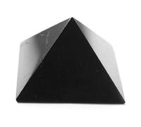 Sharvgun Pyramide en shungite authentique pour protection contre les champs électromagnétiques, hautement protectrice et polie (8,89 cm, 3,5 pouces)