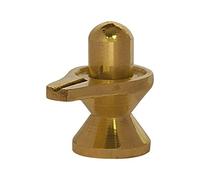Sharvgun Statue de dieu hindou Shiva Lingam pour Puja, laiton métal, taille portable pour voyage et culte au temple