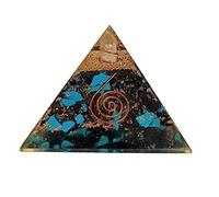 Sharvgun Turqouise Tourmaline Noire Générateur d'énergie Cristal de Guérison Pyramide Protection et Méditation Yoga 6,3-7,6 cm
