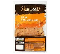 Sharwoods 2 Plaine flamme au four naans 260g (Paquet de 260g)