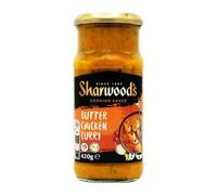 SHARWOOD'S - Sauce Butter Chicken Curry - Végétarien · Prête en 15 Minutes · Mélange D'épices et D'ingrédients Savoureux · 4 Portions - Le Pot de 420g - Le Lot De 4