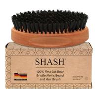 SHASH Depuis 1869 Fabriqué en Allemagne Brosse à Cheveux 100% Sanglier | Cheveux Fins à Normaux, Revitalise Naturellement, Améliore Texture, Exfolie le Cuir Chevelu