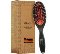 SHASH Depuis 1869 Fabriquée en Allemagne Brosse Cheveux Sanglier Nylon (Petite) | Cheveux Normaux à Épais - Démêle en Douceur, Texture Améliorée