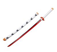 SHASHAYA Katana de samouraï en bambou fait à la main Demon Slayer 75 cm pour enfants, cadeau pour garçons et filles
