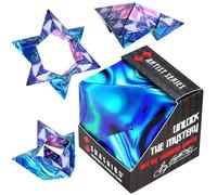 Shashibo Cube Transformable - Cube Antistress breveté et primé avec 36 aimants rares sur Le thème de la Terre - Peut Prendre Plus de 70 Formes (Mystic Ocean)