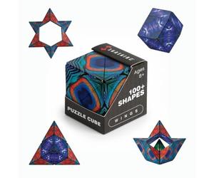 Shashibo Cube Transformable - Cube Antistress breveté et primé avec 36 aimants rares sur Le thème de la Terre - Peut Prendre Plus de 100 Formes (Wings)